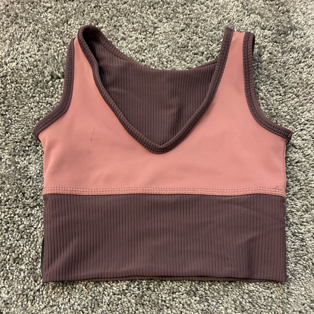 Tiger Friday pink and purple reversible top, size CXL